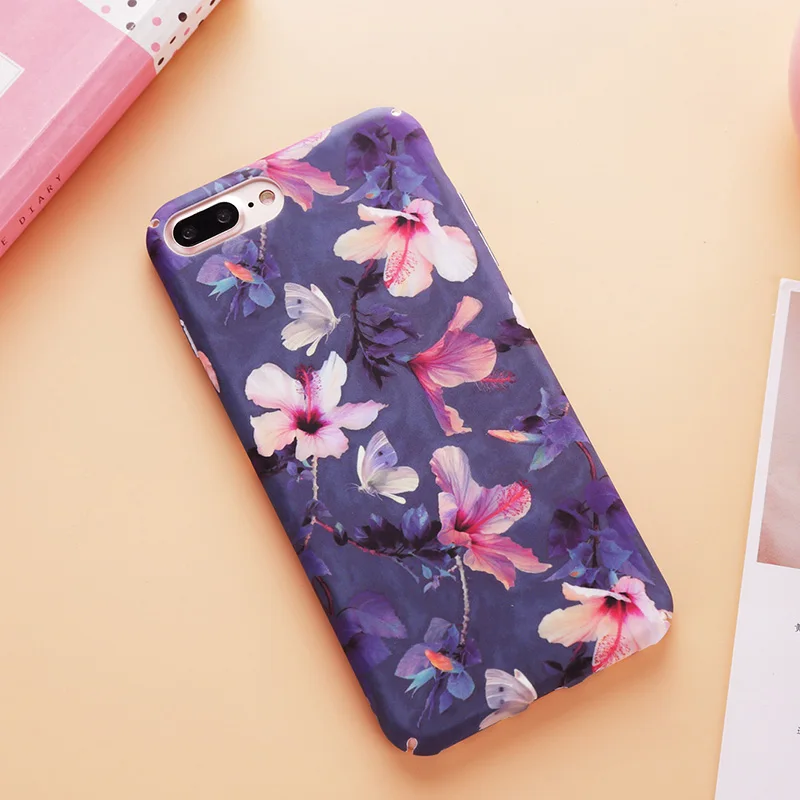 Fashion phone case для iphone 7 plus 6 6s плюс жесткий задняя крышка тропический банановые листья