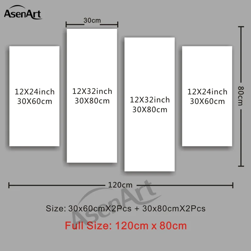 4 шт. цветная картина с животными живой тигр фоторамки для гостиной домашний