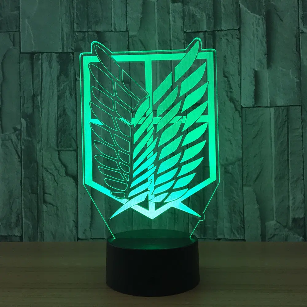 Для детей USB 3D трофей LED настольная лампа ночник визуальный Новинка стол