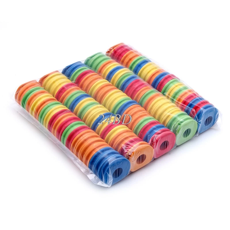 Colorful Обмотки доска леска рыболовные снасти аксессуары доска пены трассировки провода поворотные рыболовные снасти рыболовный ящик Инструменты 100 шт./компл. O02 - Цвет: Colorful