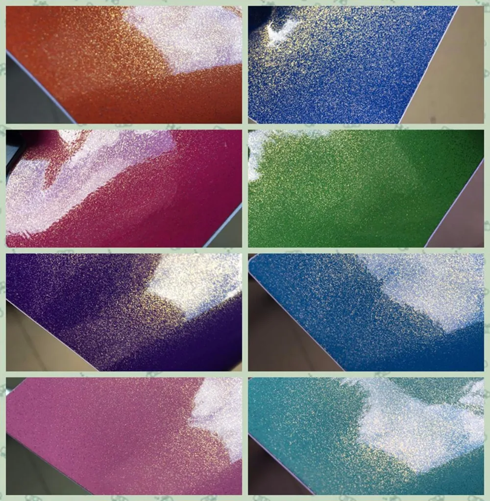 2017 Глянцевая блестящая переключение виниловая розовая и Золотая