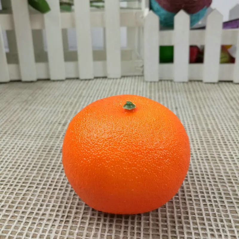 Kumquat 1 шт. искусственный Декор фрукты праздничные принадлежности пена Поддельные фрукты овощи кухонные игрушки для детей ролевые игры игрушки домашний декор - Цвет: Kumquat