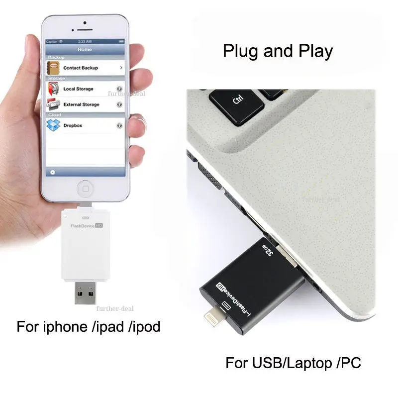 Флеш накопитель USB i 8/32/64/128 ГБ/256 ГБ U диск OTG карта памяти для iPhone 5 6 plus 7 8 iPad 4 Air Mini 2 3