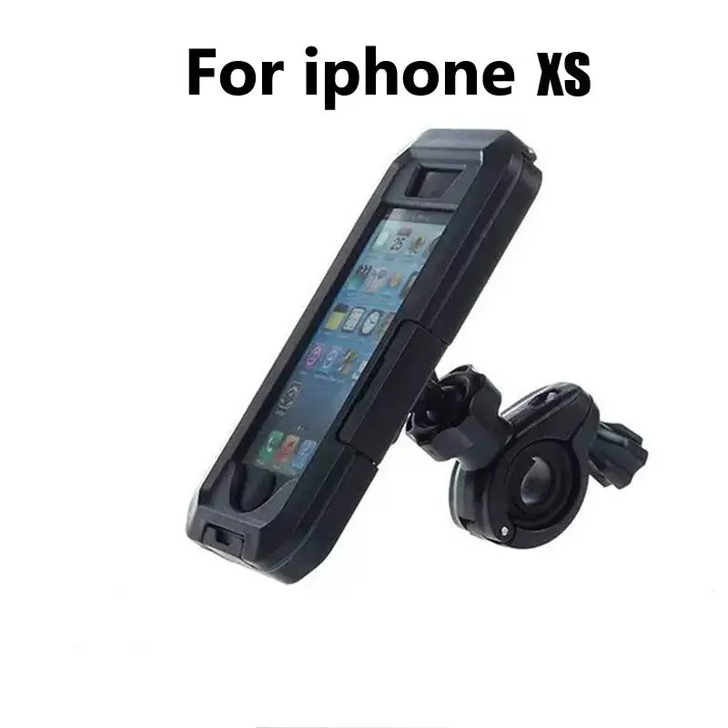 for iphone xs Мотоциклетный велосипедный держатель для телефона, сумка для iphone X XS Max 8 7 6 Plus 5, водонепроницаемый чехол для мобильного телефона, держатель для руля велосипеда - Цвет: for iphone xs