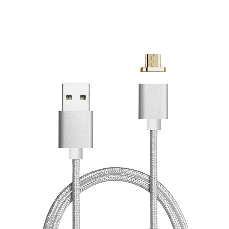 Nylon Braided Magnetic Connector Micro USB Charging Flex Cable Data Sync & For Android Devices Accessories Parts | Мобильные
