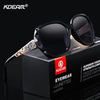 kdeam shiny for women sunglasses polarized butterfly diamond designer sun glasses female uv protected and box