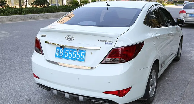 Используется для hyundai accent/verna спойлер 2012-2016 модель Высокое качество ABS Материал