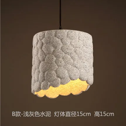 Подвесной светильник дизайнерский подвесной в стиле чердака цементный