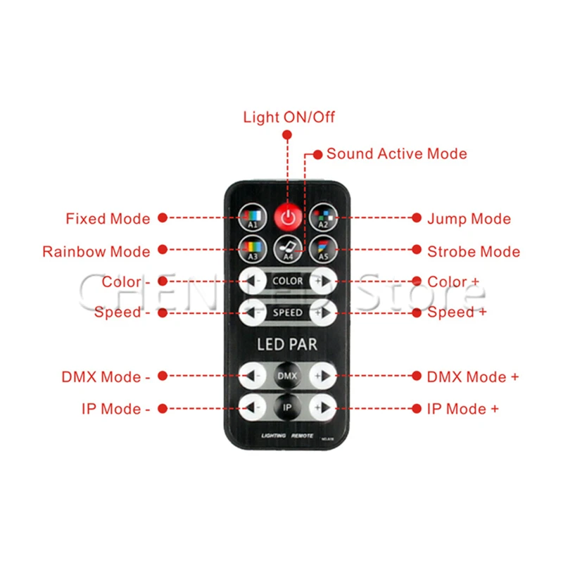 

18W Par Lights RGB Colorful Multi Lighting Modes Stage Lights Flexible Remote Control DMX Control Disco Lights AU EU UK US Plug