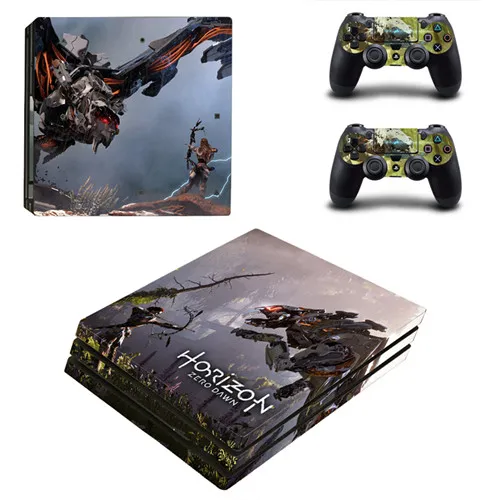 YSP4P-1063 Horizon Zero Dawn PS4 Pro кожи Стикеры наклейка для sony Игровые приставки 4 консоли и 2 контроллер PS4 Pro кожи Стикеры винил - Цвет: YSP4P-1063