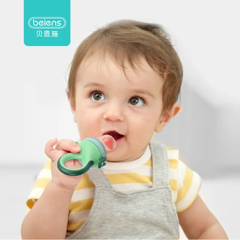 Детский пустышка-соска из силикона Beiens для младенцев и малышей, подходит для кормления фруктами и едой, безопасное снаряжение для кормления детей.