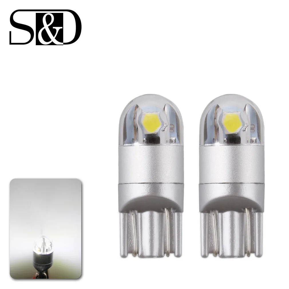 2 шт. Автомобильные светодиодные лампы 3030 194 168 12 В 5 Вт 6000 К|trunk lamp|interior lightlighting car door |
