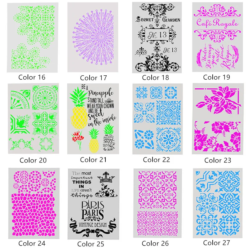 Aprince Пластиковая форма для рисования листья авто различные распылительные