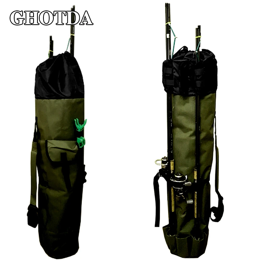 Сумка для рыболовных снастей GHOTDA чехол из ткани Оксфорд хранения складных удочек