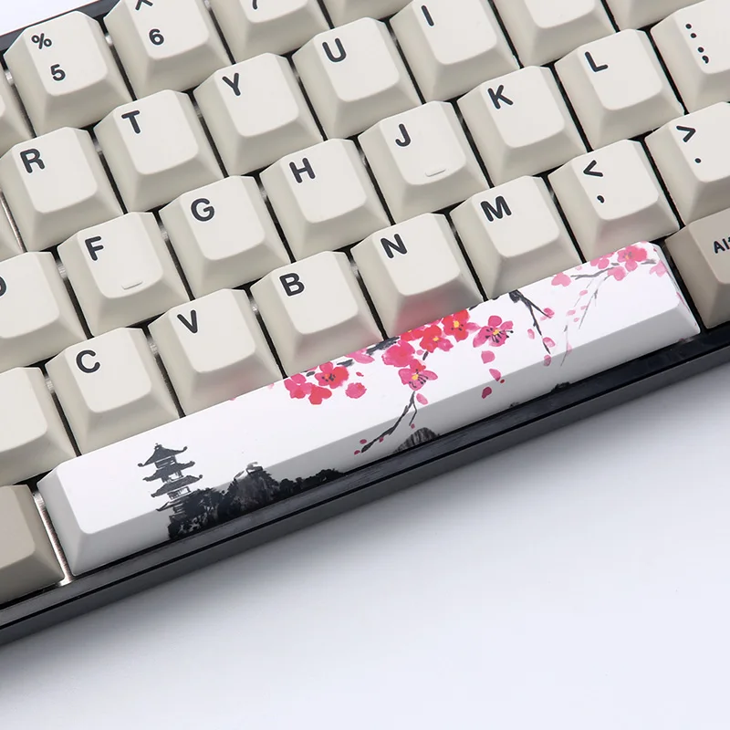 Пятисторонняя сублимационная Клавиатура Cherry Profile 6.25U PBT Space Key cap s для