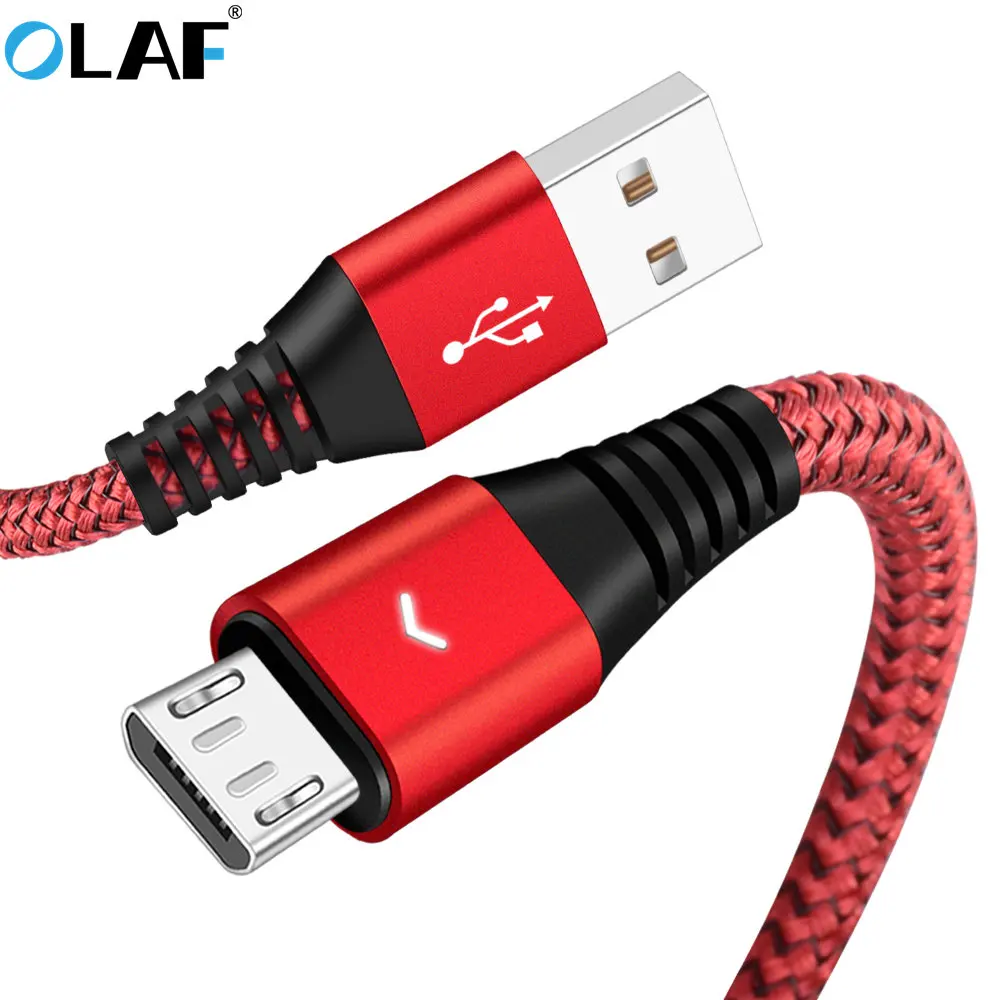 Кабель Micro USB OLAF зарядный кабель со светодиодной подсветкой для Samsung S7 Xiaomi Redmi 4X Note 4