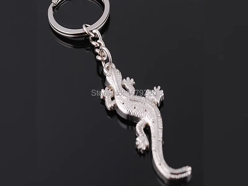 Брелок для ключей HJ в виде насекомых Gecko креативный полированный хромированный