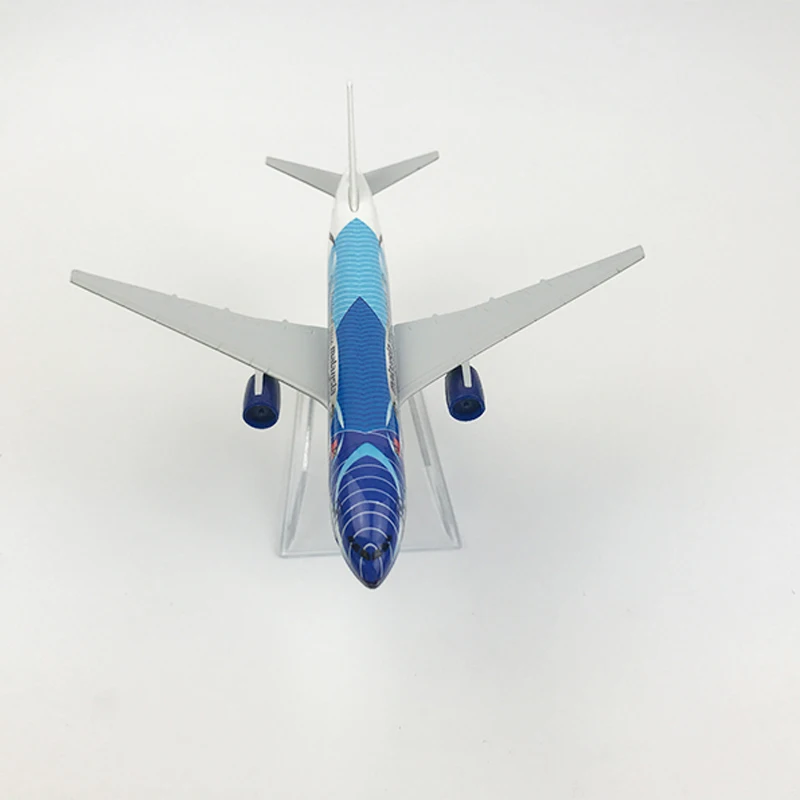 Малайзия самолет модель Боинг 777 16 см с металлическими заклепками Туфли лодочки