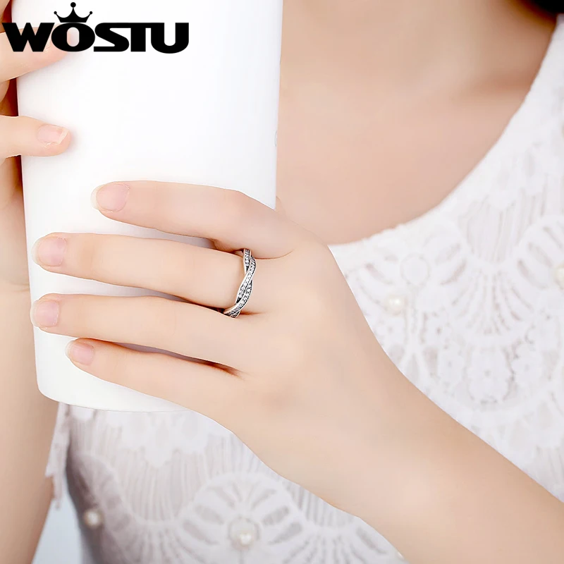 Горячая Распродажа серебряных колец с полным кристаллом для женщин Европейский