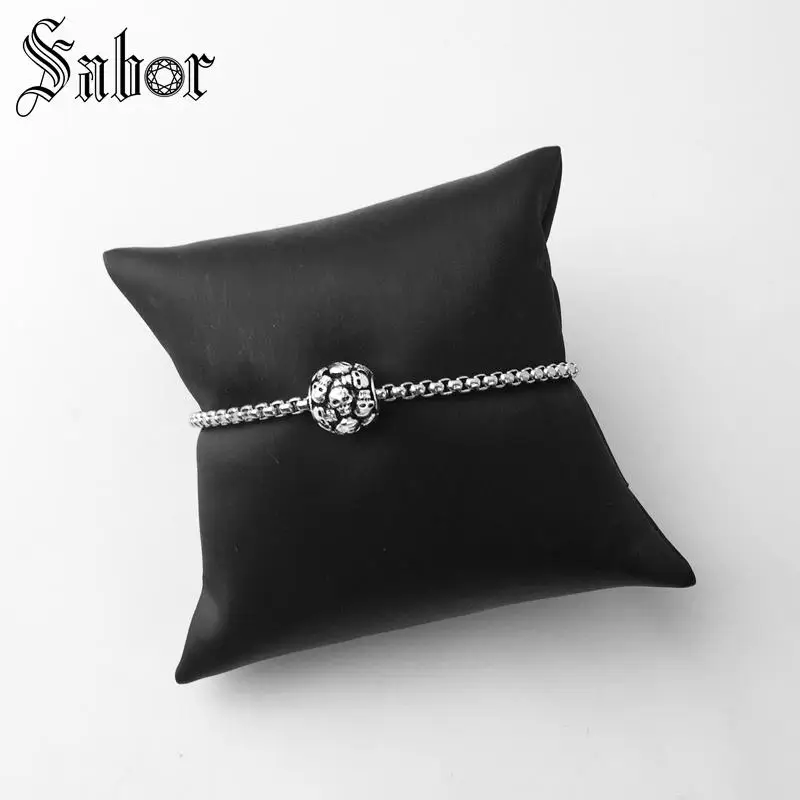 Аксессуары бусины черепа Шарм ювелирные изделия из тибетского серебра Панк