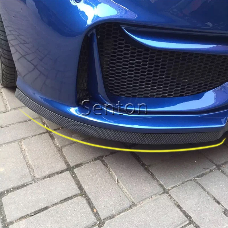 Автомобильный Стайлинг автомобильная передняя губа из углеродного волокна 2 5 м