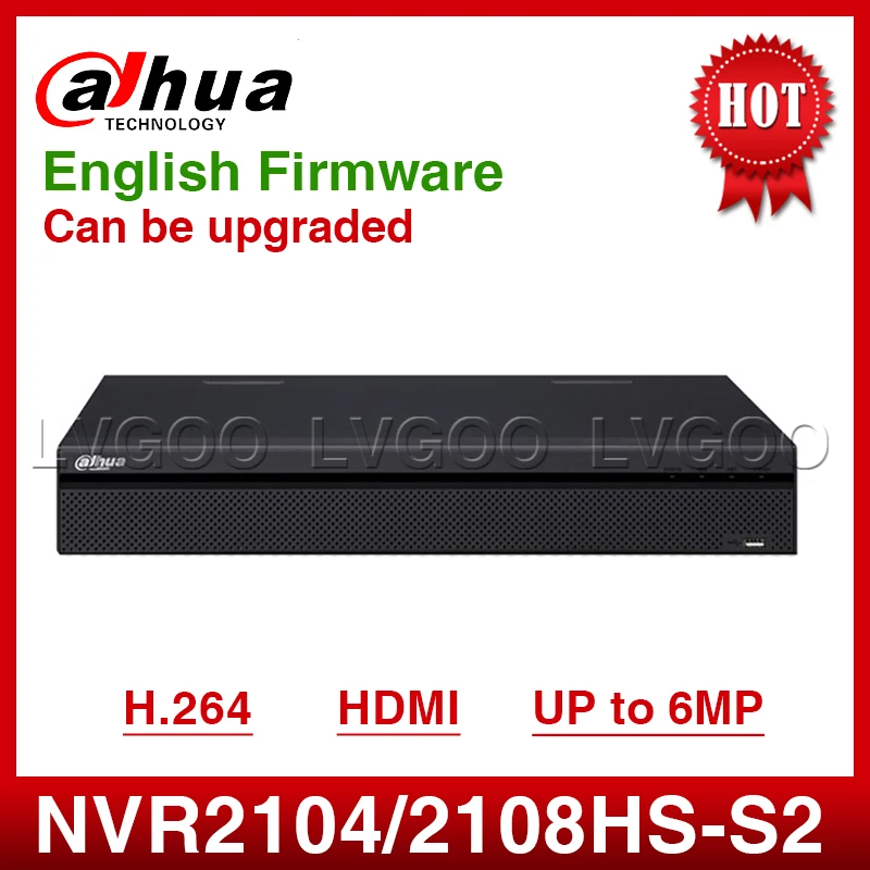Dahua NVR2104HS S2 NVR2108HS 4/8CH компактный 1U Lite H.265 сетевой видеорегистратор Full HD 1080P с