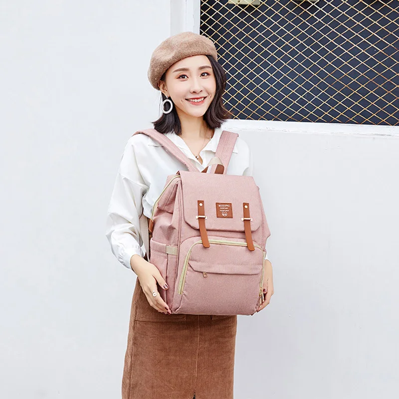 Baby Diaper Bag Backpack Mummy Daddy USB Backpack Stroller Nappy Bag Waterproof Oxford Handbag Nursing Bags Kits Maternity Bags