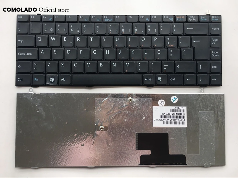 PO португальский клавиатура для SONY VAIO VGN-FZ серии FZ FZ19 FZ25 FZ37 FZ38 черная ноутбука макет