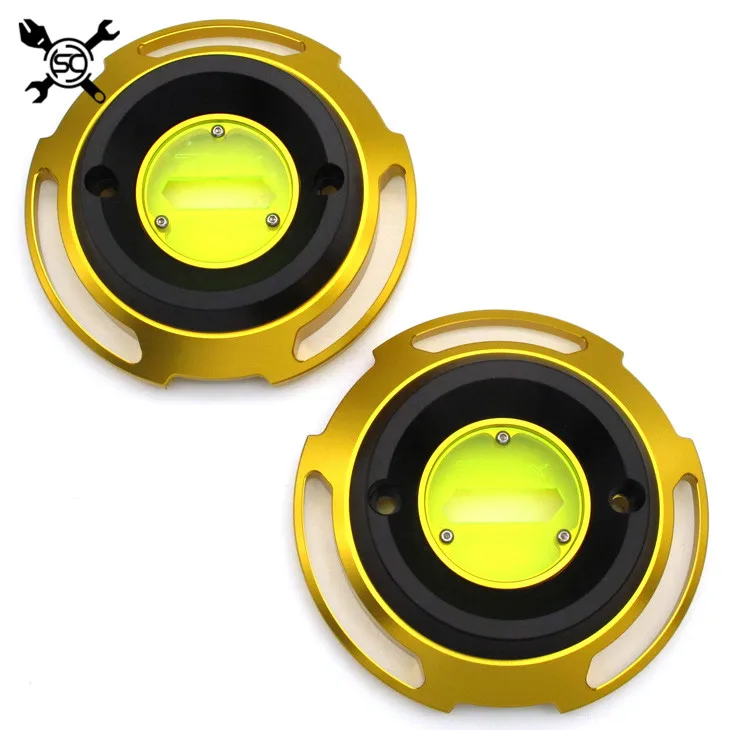 Gold 2pcs TMAX 530 мотоцикл T-MAX 530 двигателя статора Крышка для Yamaha T-MAX530 T-max 530 TMAX530 SX DX зеленого стекла Защитная крышка - Цвет: Gold 2pcs