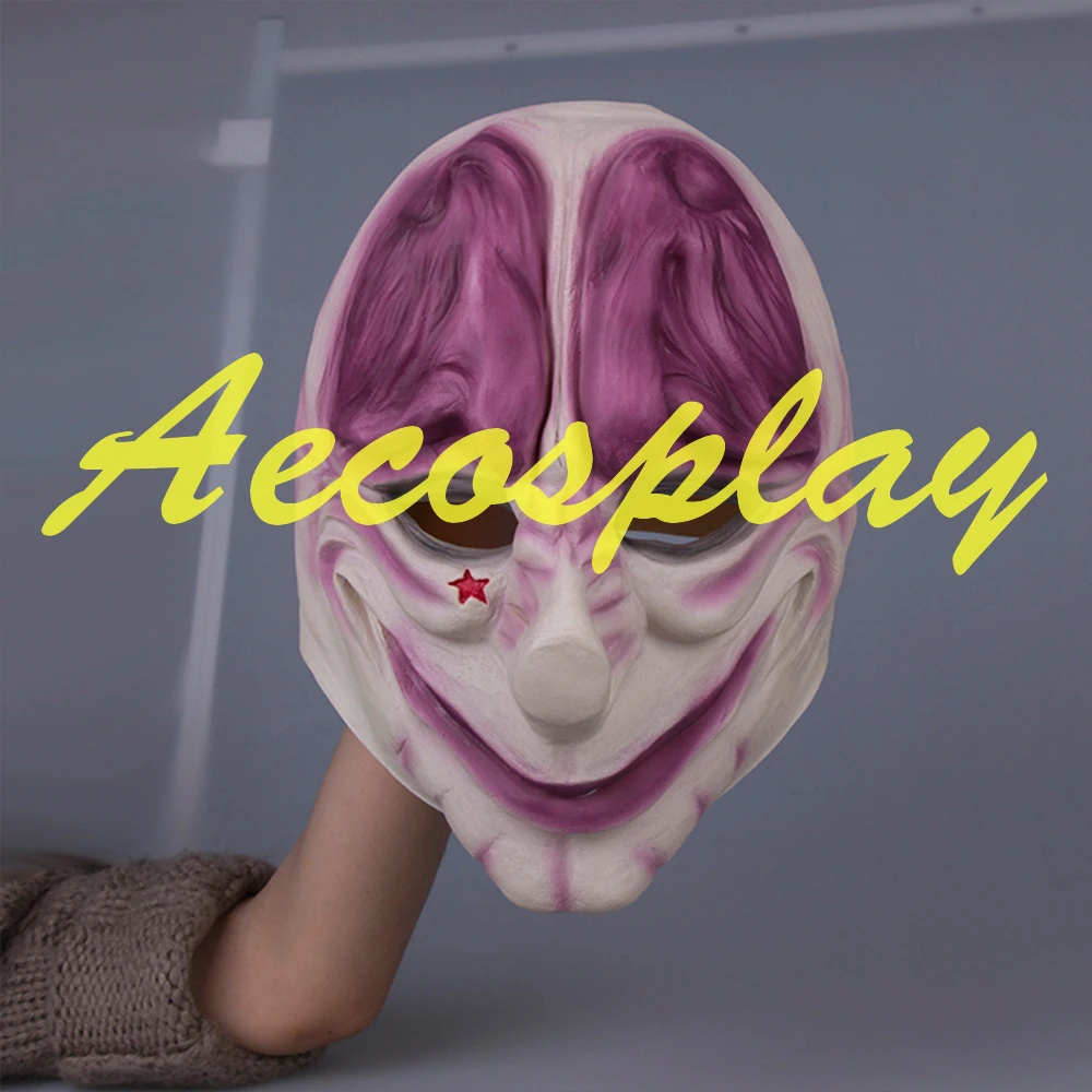 1 шт. маска клоуна на Хэллоуин серия Payday2 мужская ужаса в стиле хип-хоп cospla |