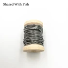 1 шт., рыболовная катушка из мягкого свинца, 0,02 дюйма, диаметр х 5 метров