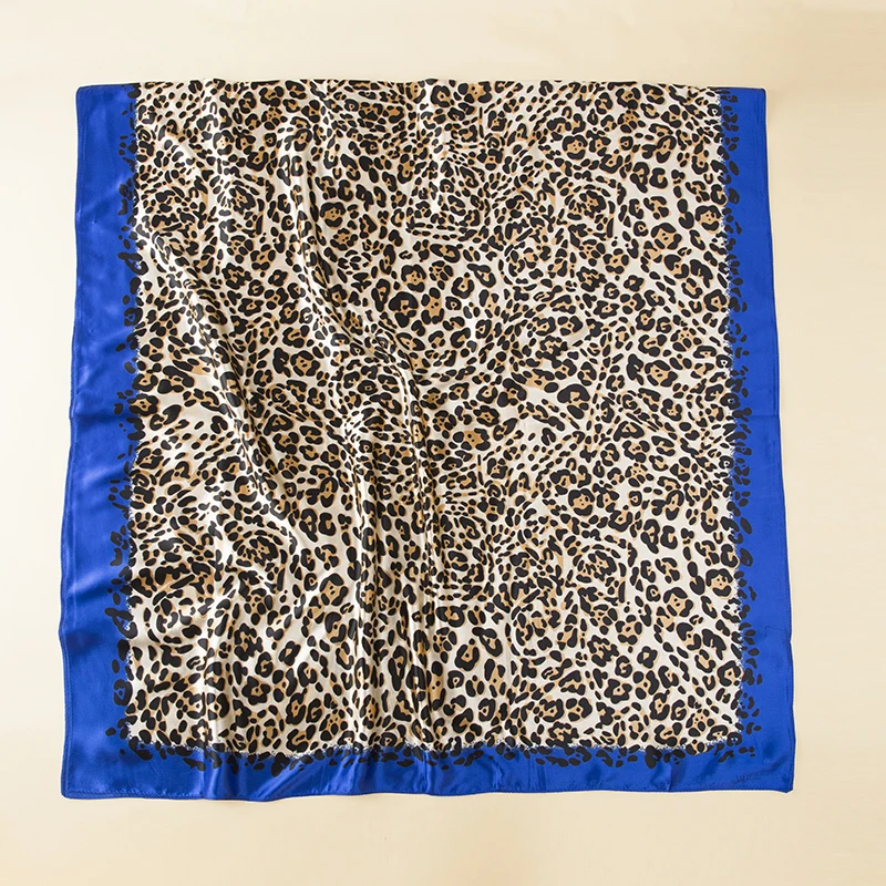 100% шелковый шарф с эффектом омбре однотонные леопардовые шарфы фуляр хиджаб