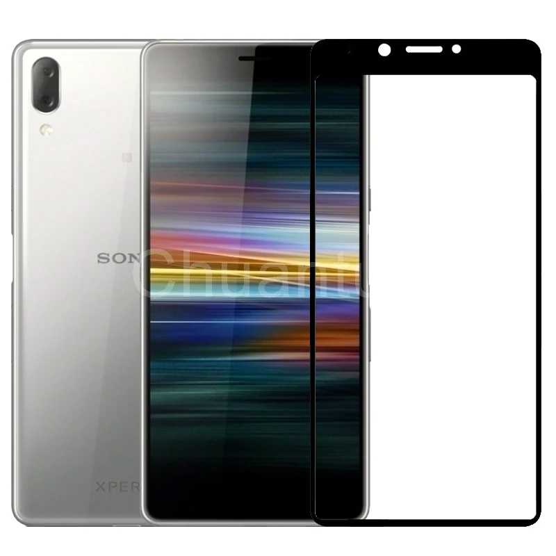 2.5D 9H закаленное стекло премиум класса для Sony Xperia L3 5 7 ''полное покрытие экрана