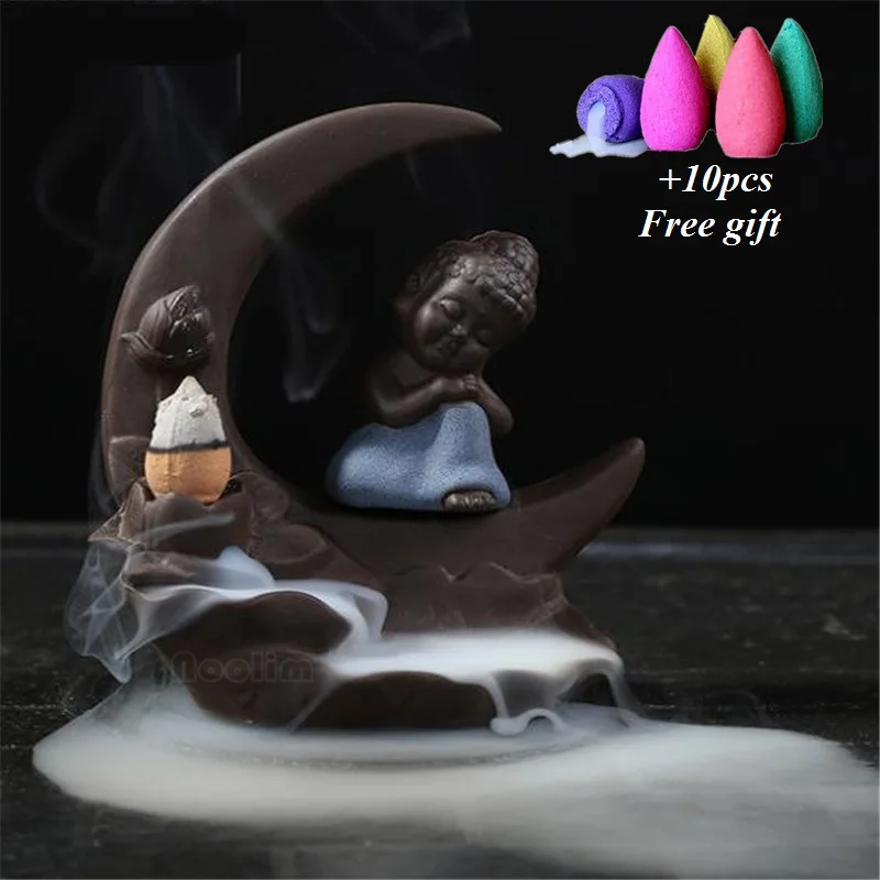 Милая маленькая подставка для благовоний в Будде держатель гостиной и дома офиса