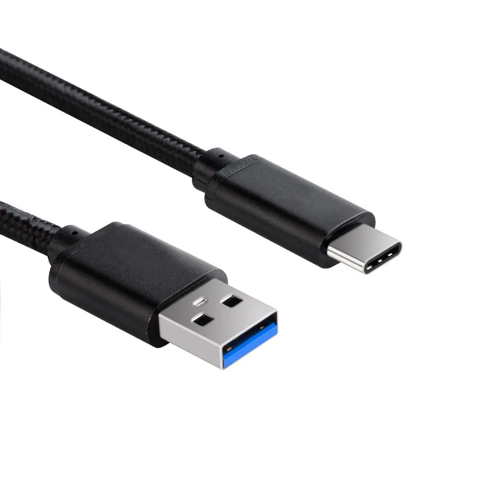 Зарядный кабель USB Type C с нейлоновой оплеткой для быстрой зарядки и синхронизации