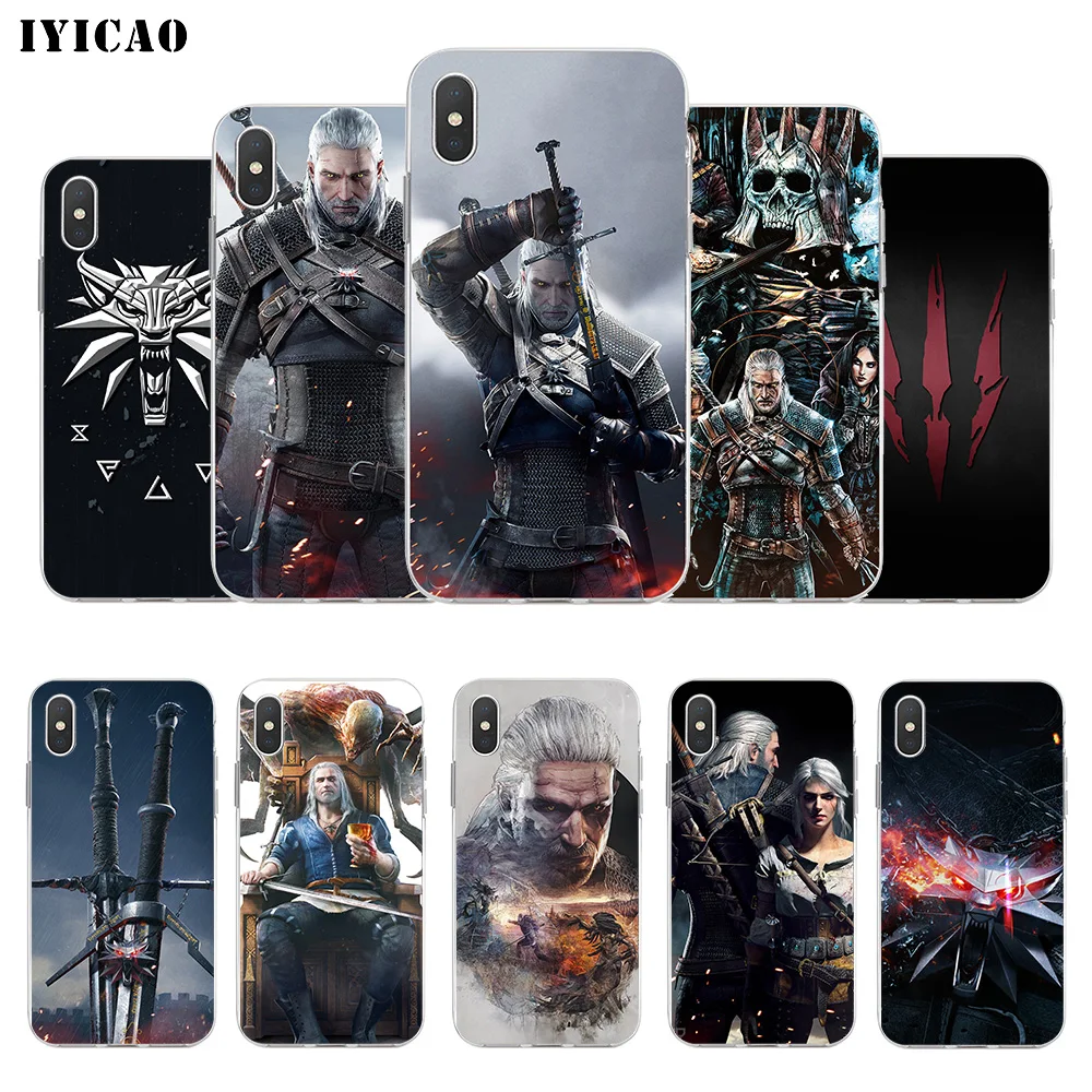 IYICAO Ведьмак 3 игра Мягкий силиконовый чехол для телефона iPhone X XR XS MAX 6 6s 7 8 Plus 5 5S SE