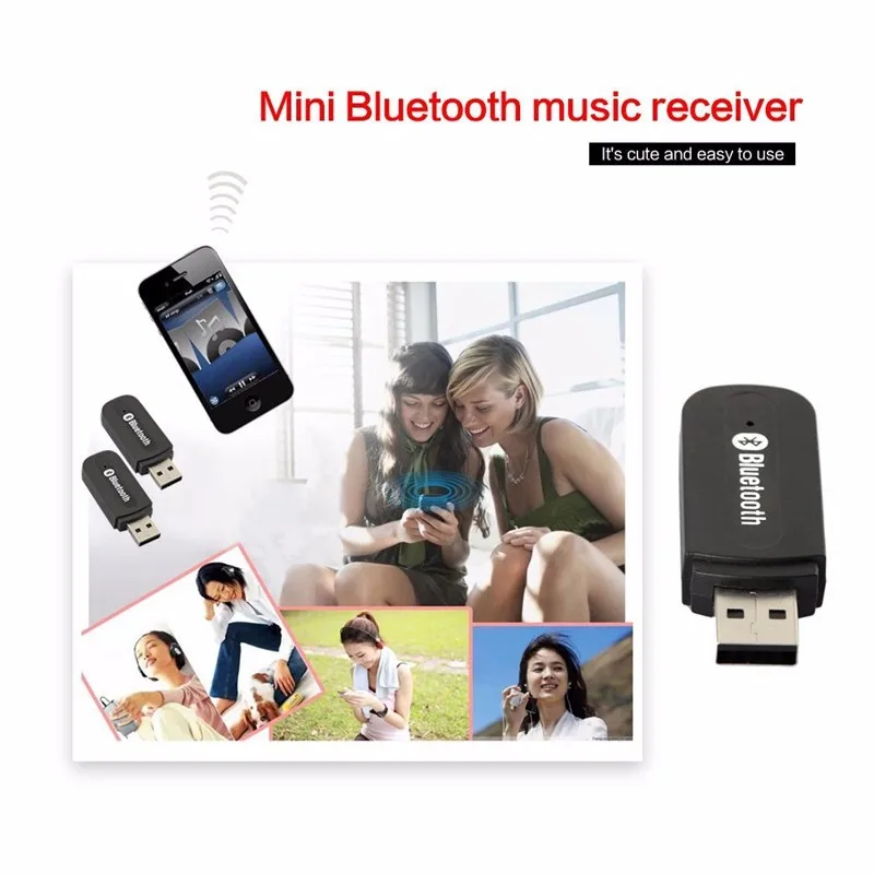Bluetooth AUX беспроводной портативный мини музыкальный приемник стерео аудио для iPhone