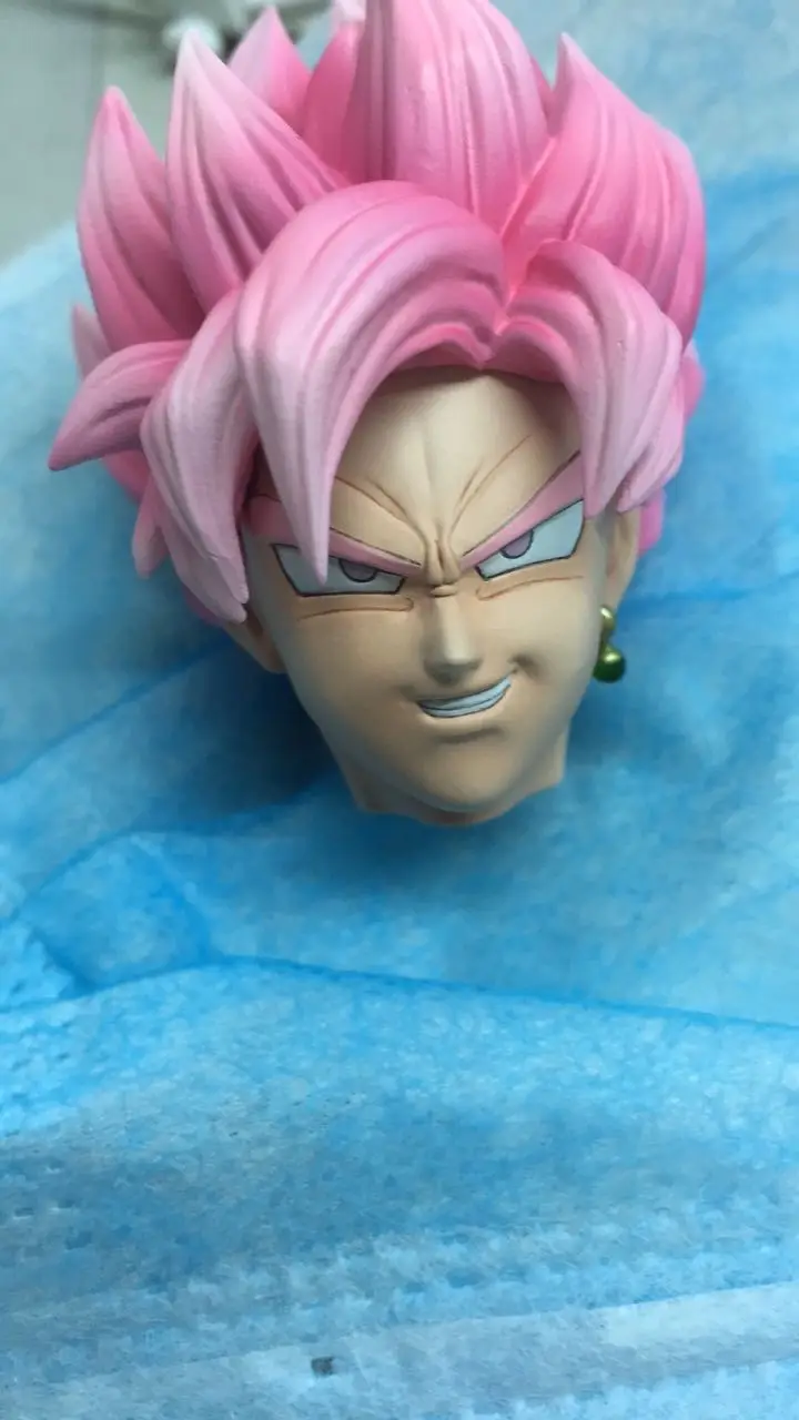 Модель фанатов Dragon Ball Z 40 см Супер saiyan rose goku черная статуя gk содержит светодиодный светильник, фигурка игрушки для коллекции