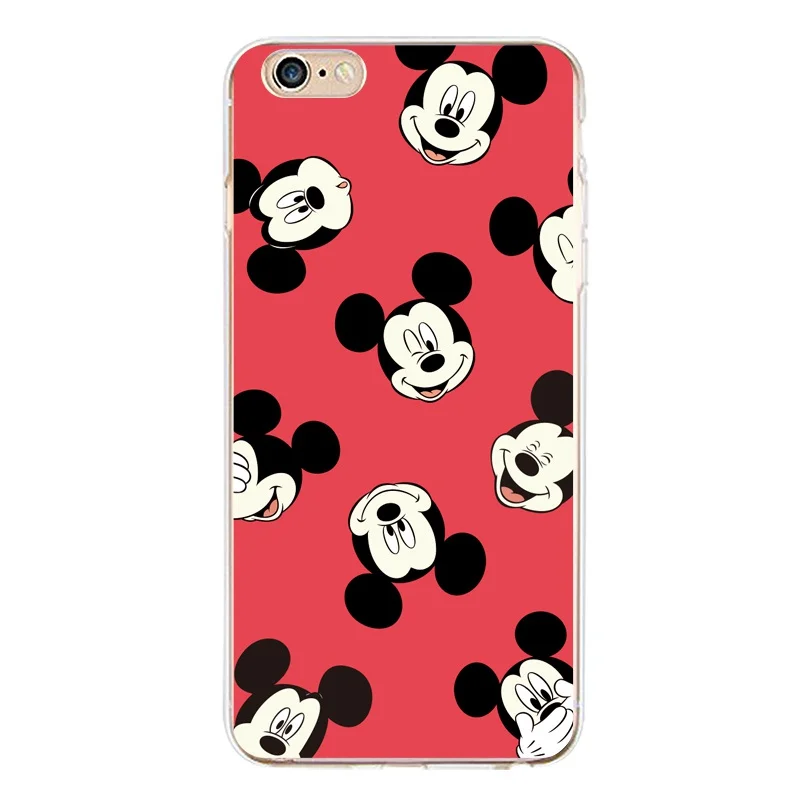 Micky Soft Clear TPU Phone Case For iPhone 4/4s 5 5s 6 6plus 7 8plus x Silicone Minnie Bear Dog Cover Free Shipping | Мобильные