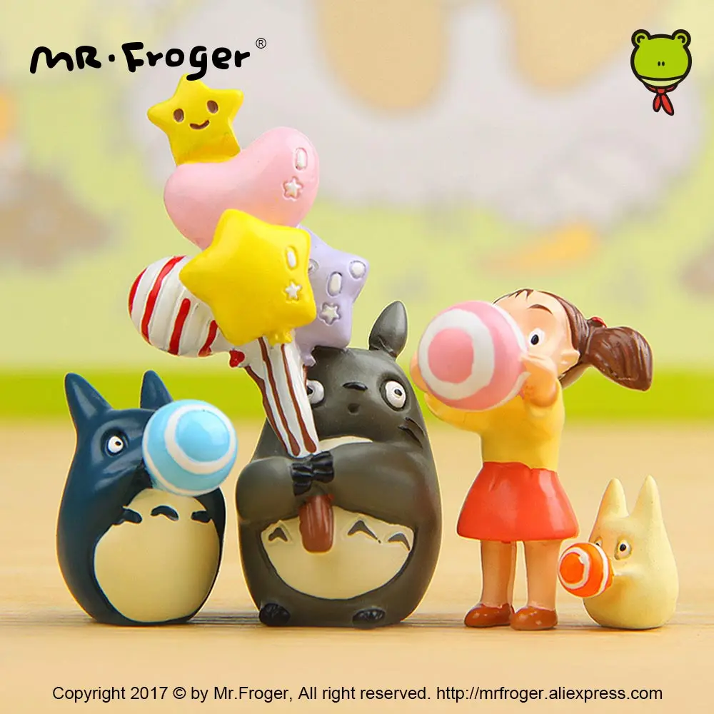 Mr. Froger Японские Аниме фигурки парк развлечений мини-украшения для сада