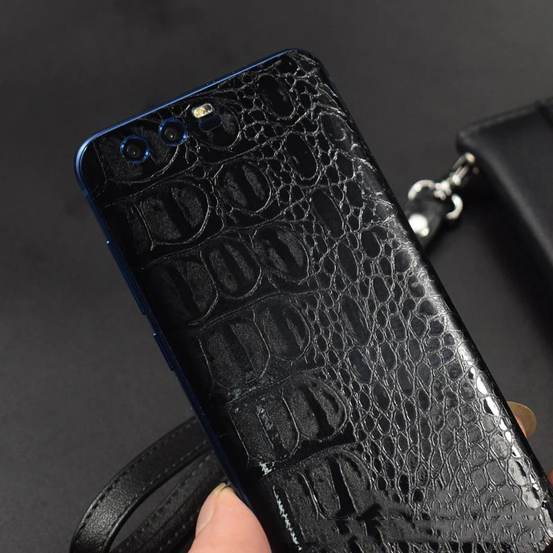 Задняя пленка из змеиной кожи крокодила для huawei Honor 9 декоративная Защитная