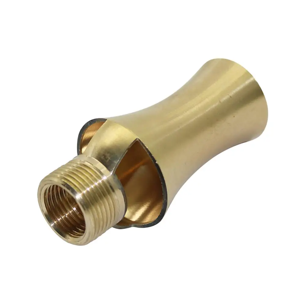 

1Pc 1/2" Internal Thread to 3/4" External Thread Brass Ice Tower cedar Fountain Nozzles Copper Landscape Ornamental Sprinklers