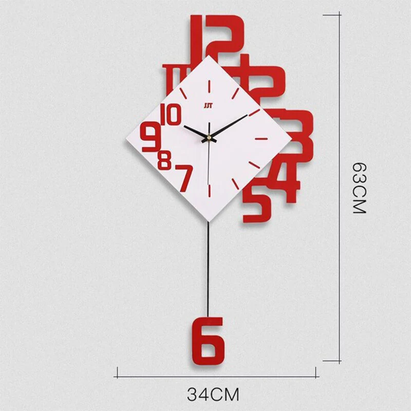 Swing Nordic Clock Modern Design Living Room Wall Clocks Home European Decor Creative Simple Large Watch Quartz|Настенные часы| |