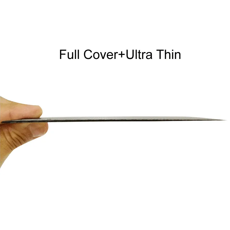 Новейшая углеродное волокно 4D кривая полное покрытие ПВХ + Закаленное стекло