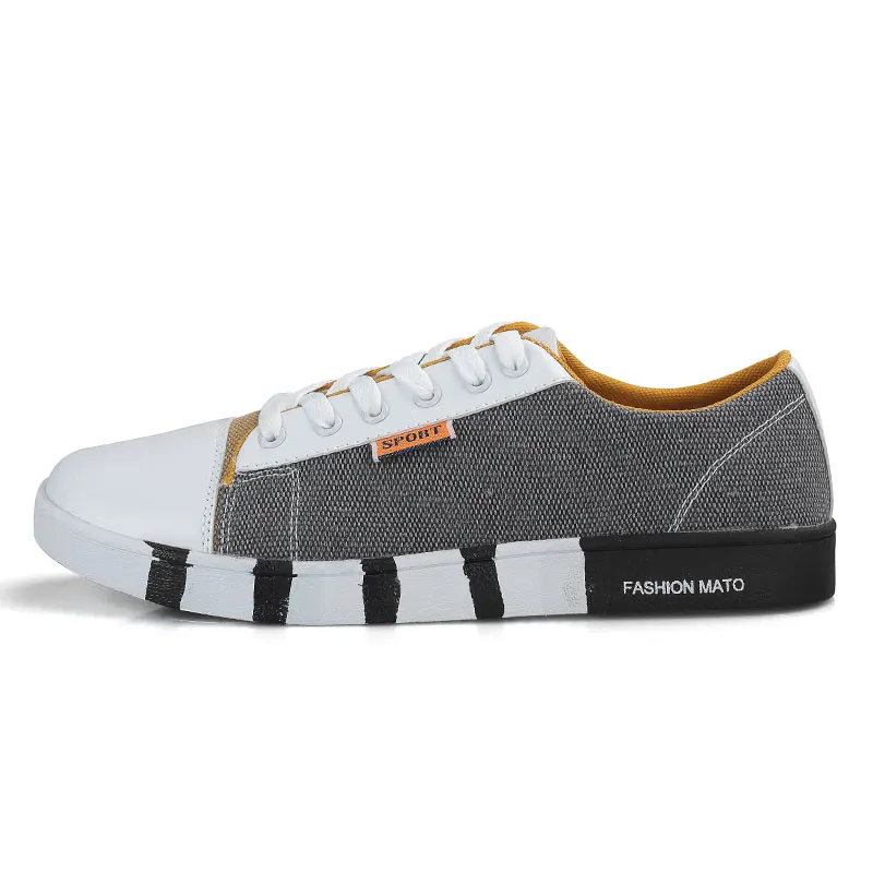 gray green WOLF WHO/Новинка года; сезон весна; брендовая мужская повседневная парусиновая обувь; Дышащие Модные мужские джинсовые кроссовки; обувь на плоской подошве; Tenis Masculino; X-059 - Цвет: gray green