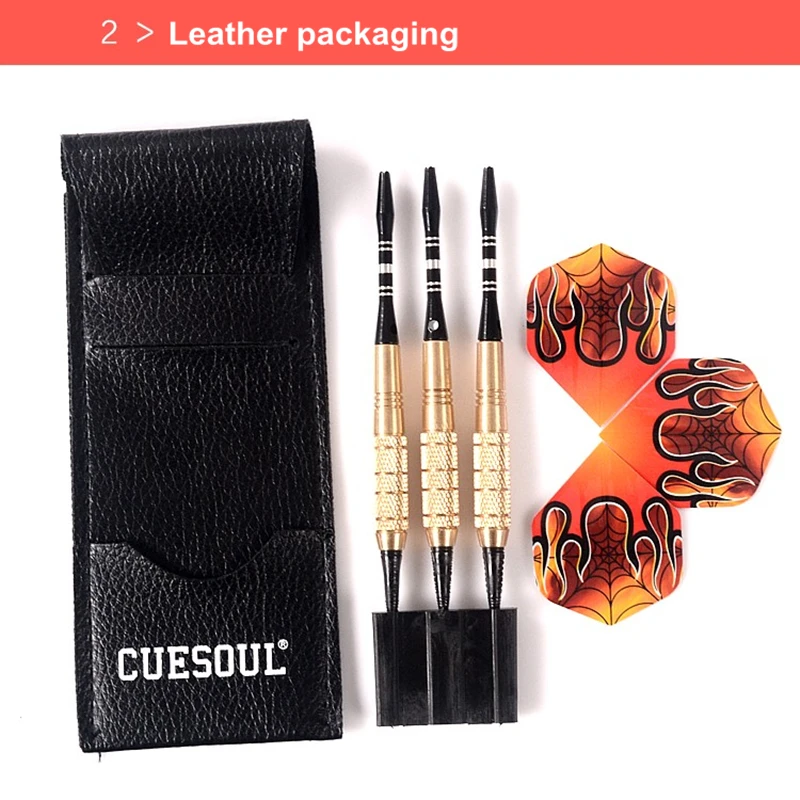 

CUESOUL 3pcs/set Professional Darts 18g 15cm Soft Darts Electronic Soft Tip With Copper Body And Aluminum Dart Shafts