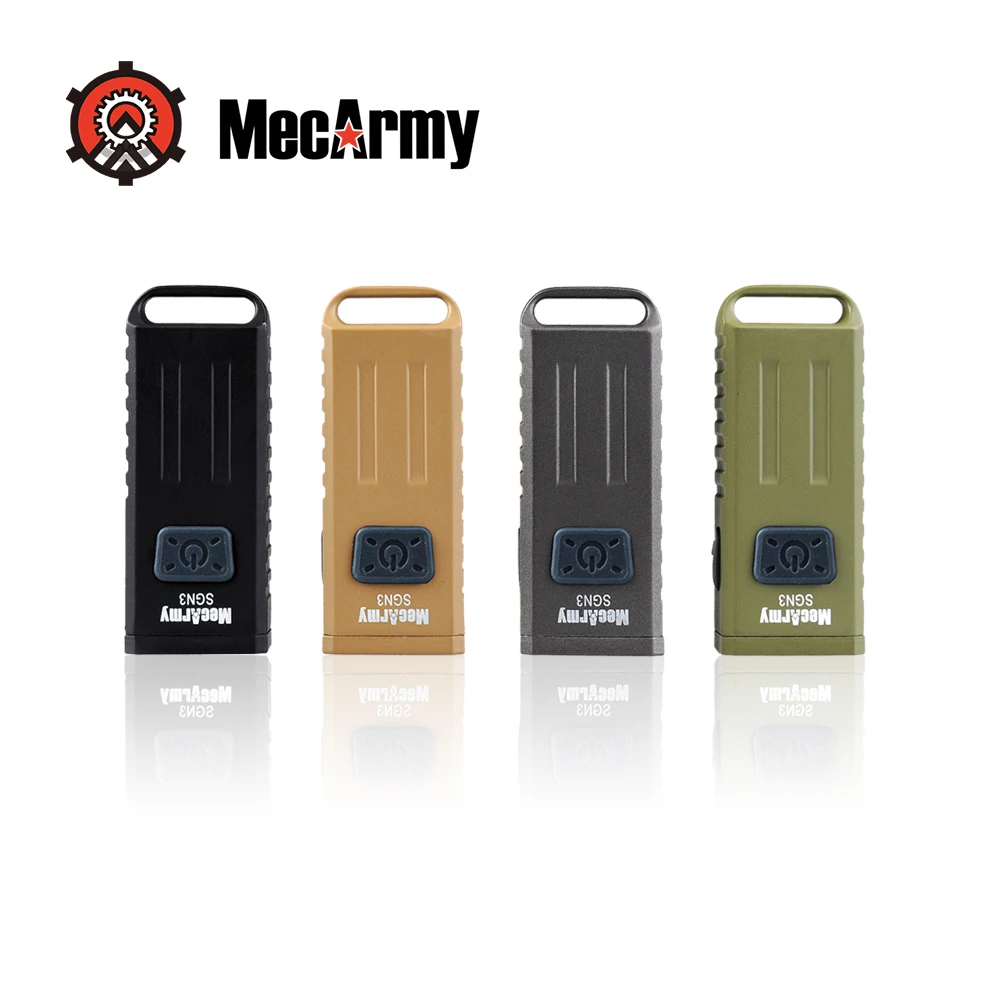 Мини USB Перезаряжаемый светильник MecArmy SGN3 светодиодный светильник-вспышка белый/красный/УФ CREE XP-G2 MAX 160LM маленький фонарь для самообороны