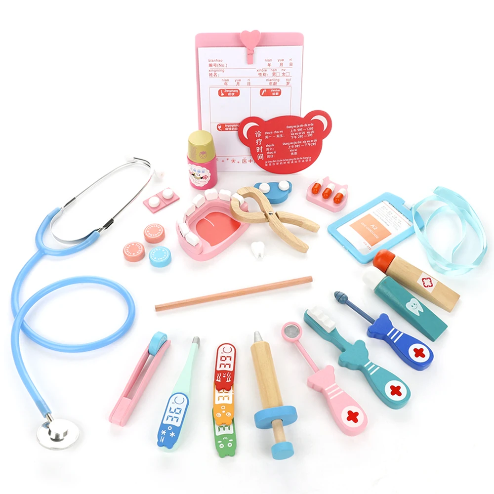 Деревянные пазлы для раннего образования 20 шт./лот|Наборы доктора| |