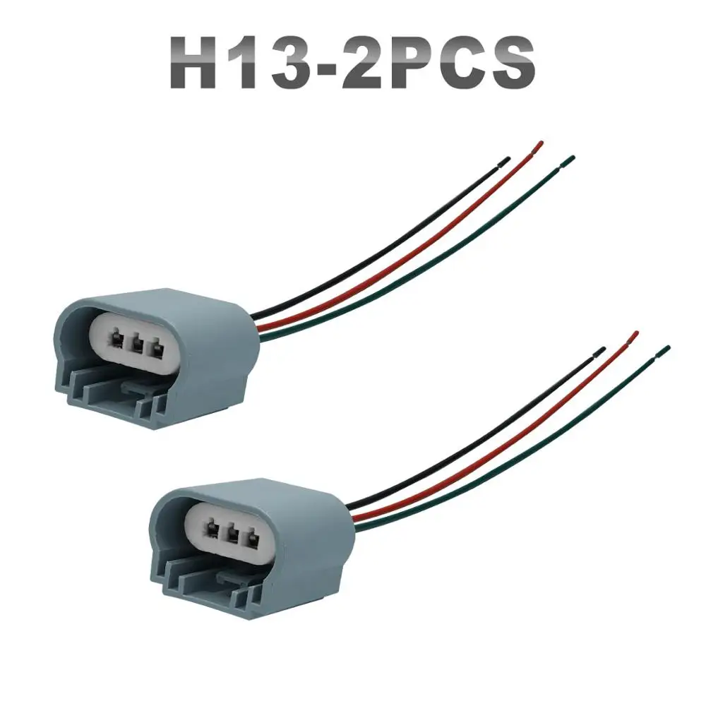 JGAUT 2 шт. H1 H7 H13 H8 H9 H11 9007 LED жгут проводов разъем дневных ходовых огней