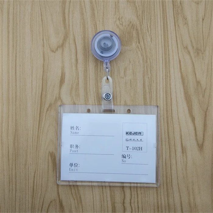 white 2 BINXUE карточка работника туба Крышка карты прочные карты и ID Держатели значок и шнурок Висячие бирки легко Пряжка контроль доступа - Цвет: white 2
